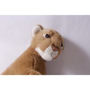 Female Lion, Plush, Lioness Sitting, Africa, Stuffed Animal, Vintage